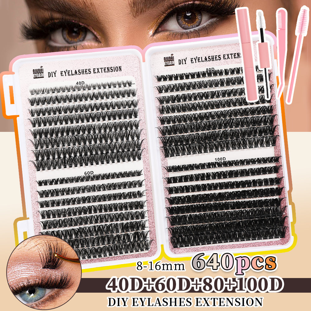 Natürlicher bis dramatischer Augenaufschlag mit Cluster-Wimpern